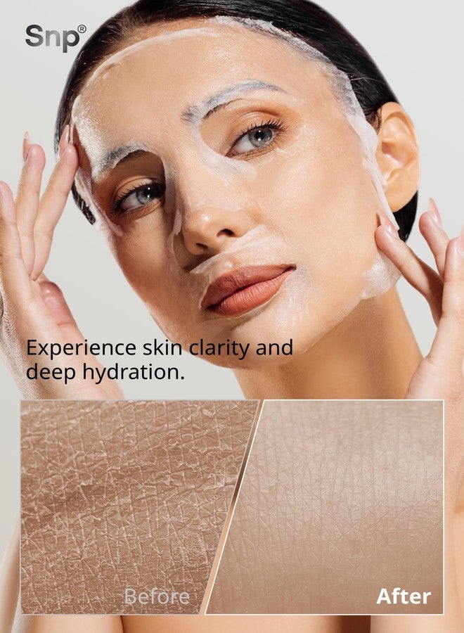 SNP 100% Diamond + 1000mg Hyaluronic Acid Sheet Mask | Tightening, Hydrating, and Nourishing with Real Diamonds for All Oily Skin Types | Korean Face Mask Skincare | Facial Moisturizing | 10 Sheets - Image 4